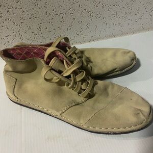 Toms Beige and Pink Patterned Interior Shoes
